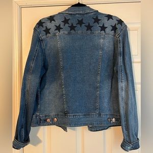 XL Denim Jacket w/embroidered stars
